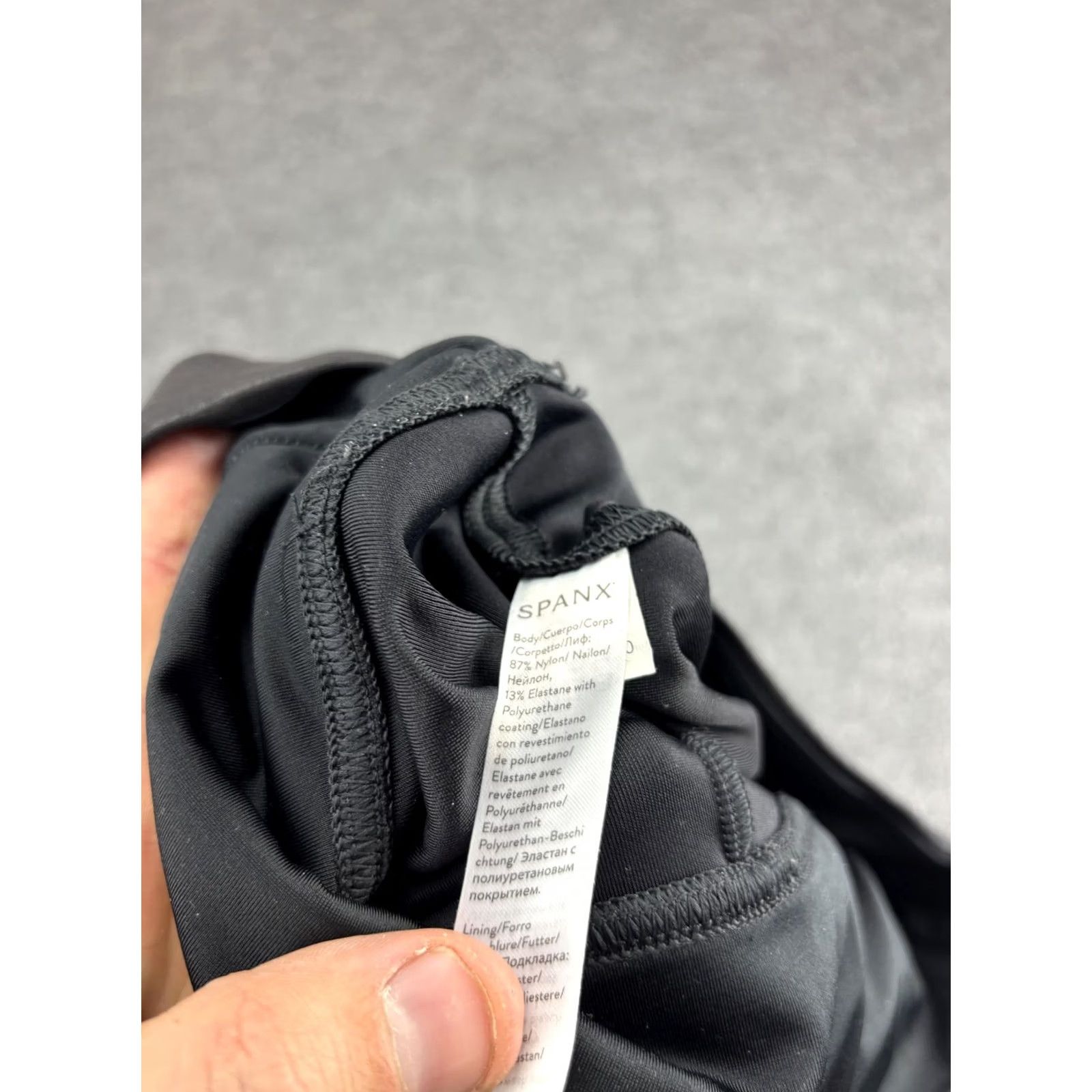 Spanx Spanx Leggings Womens Large Black Faux Leather High Rise Shaping Ankle Pants L/G Casual Party/Cocktail Womens High Rise Ankle Leggings Black Size 36" / US 14 / IT 50 - 7 Thumbnail