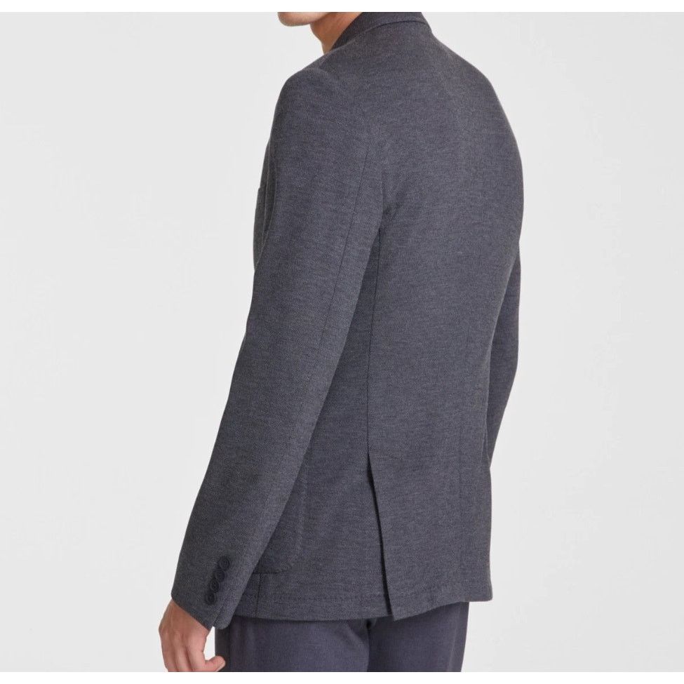 Calvin Klein Calvin Klein Men's Solid Grey Knit Slim-Fit Sport Coat 36S Size 36S - 5 Thumbnail