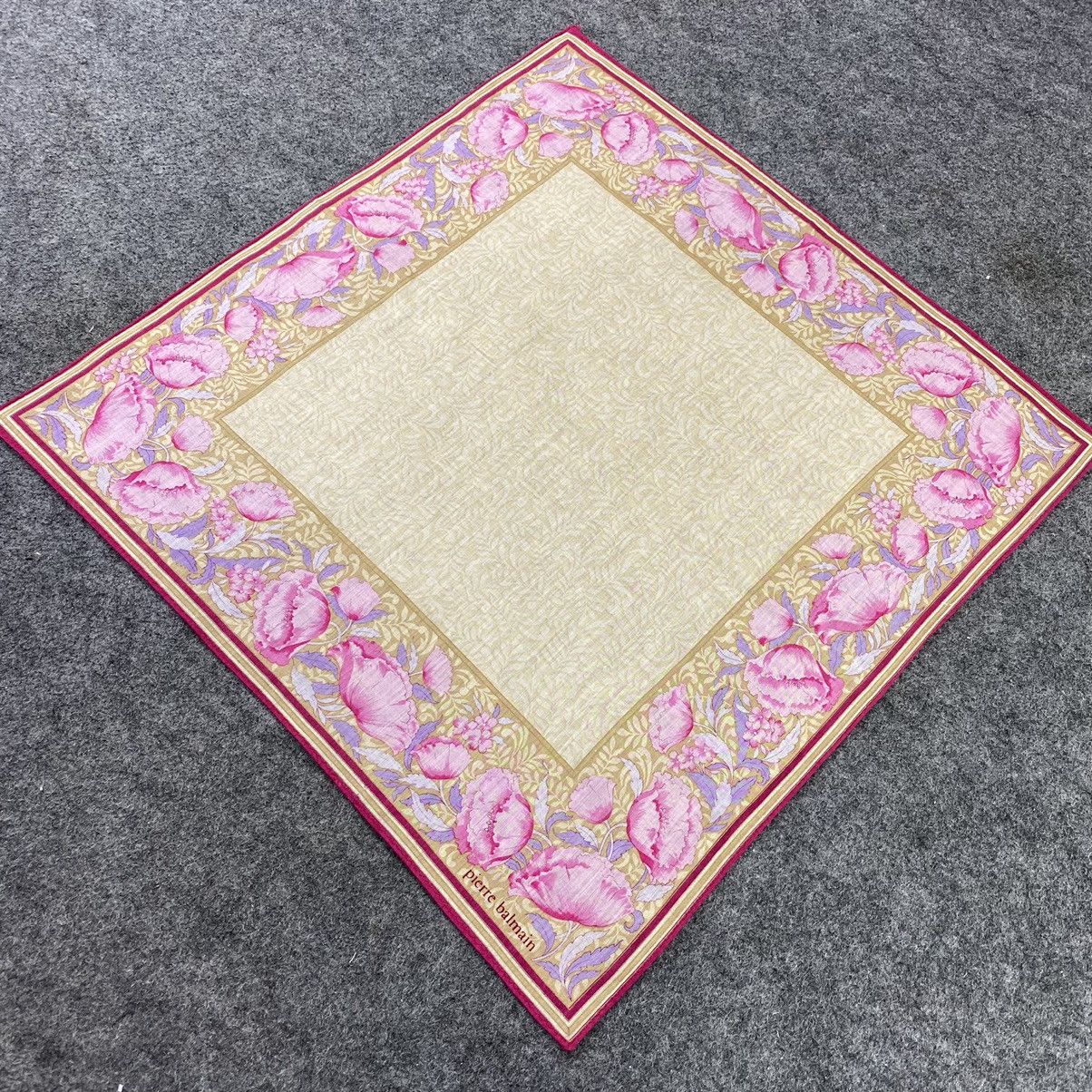 Pierre Balmain × Vintage Pierre Balmain Handkerchief / Bandana / Neckerchief-B489 Size ONE SIZE - 4 Thumbnail