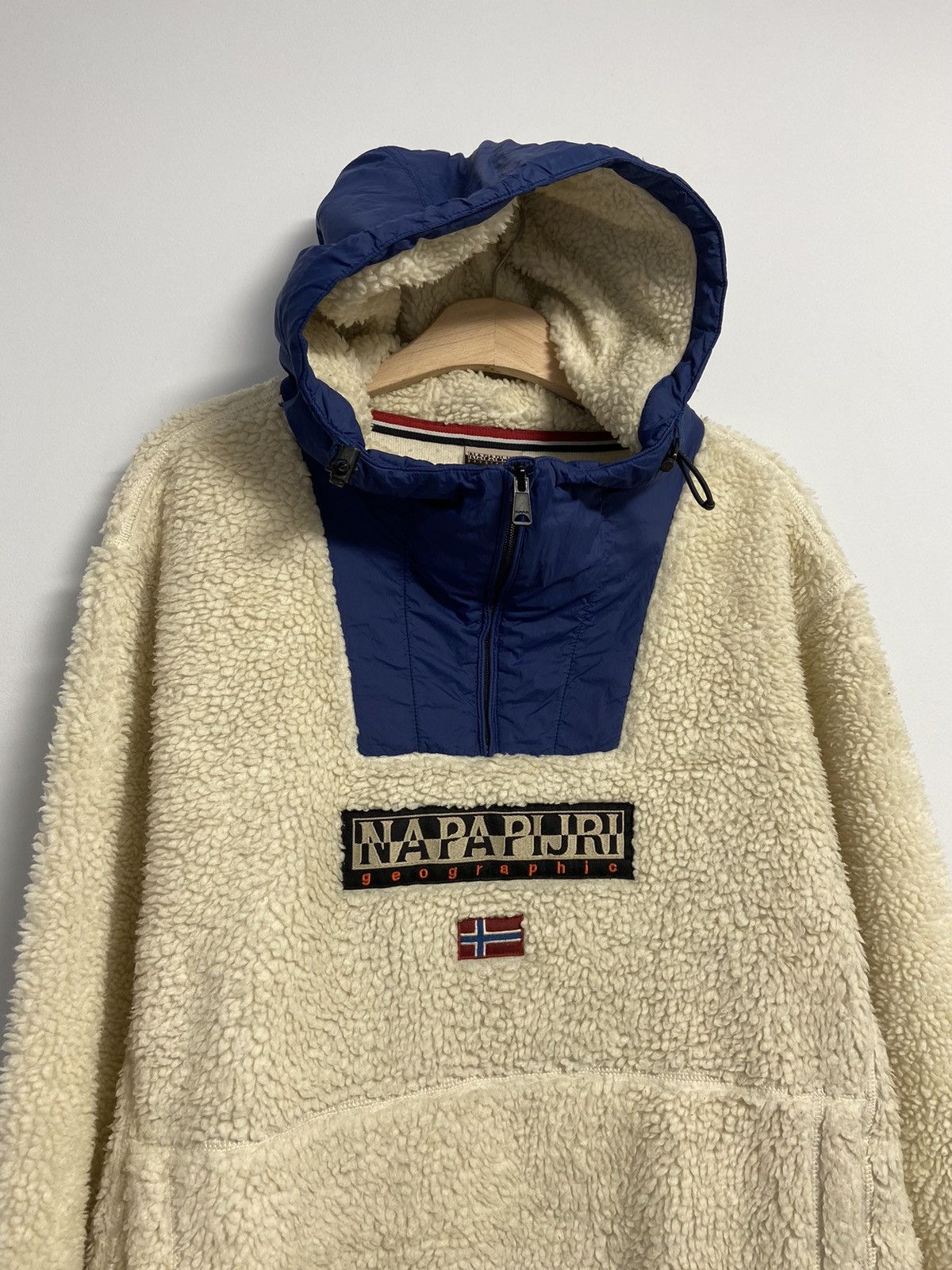 Napapijri Napapijri Anorak Vintage Fleece Hoodie Size US XXL / EU 58 / 5 - 2 Thumbnail