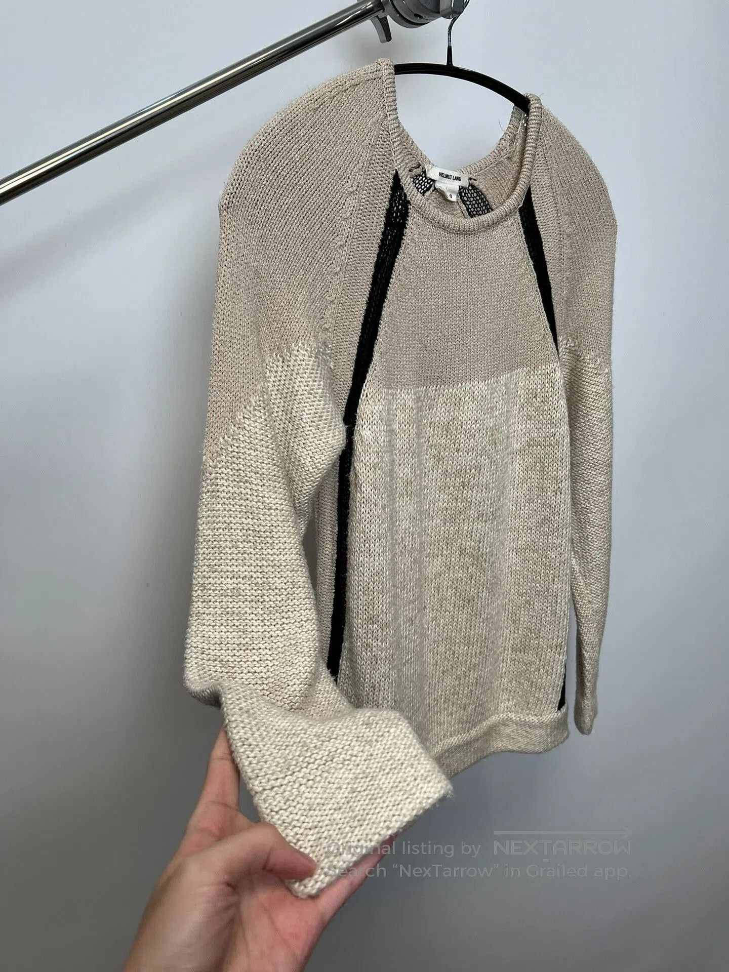 Helmut Lang Helmut Lang Color Block Sweater. Size S / US 4 / IT 40 - 4 Thumbnail