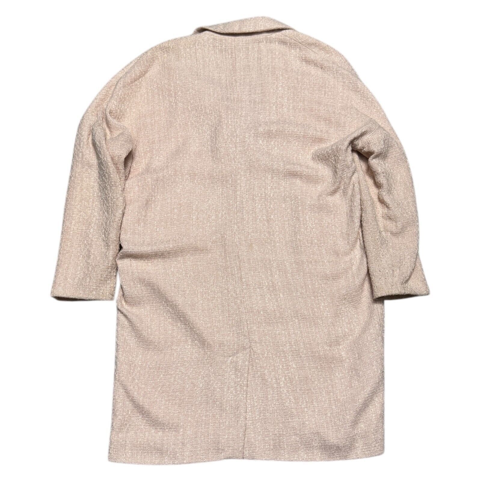 Designer STORM & MARIE Pink Lydia Textured Jacket Coat Large Size L / US 10 / IT 46 - 2 Thumbnail