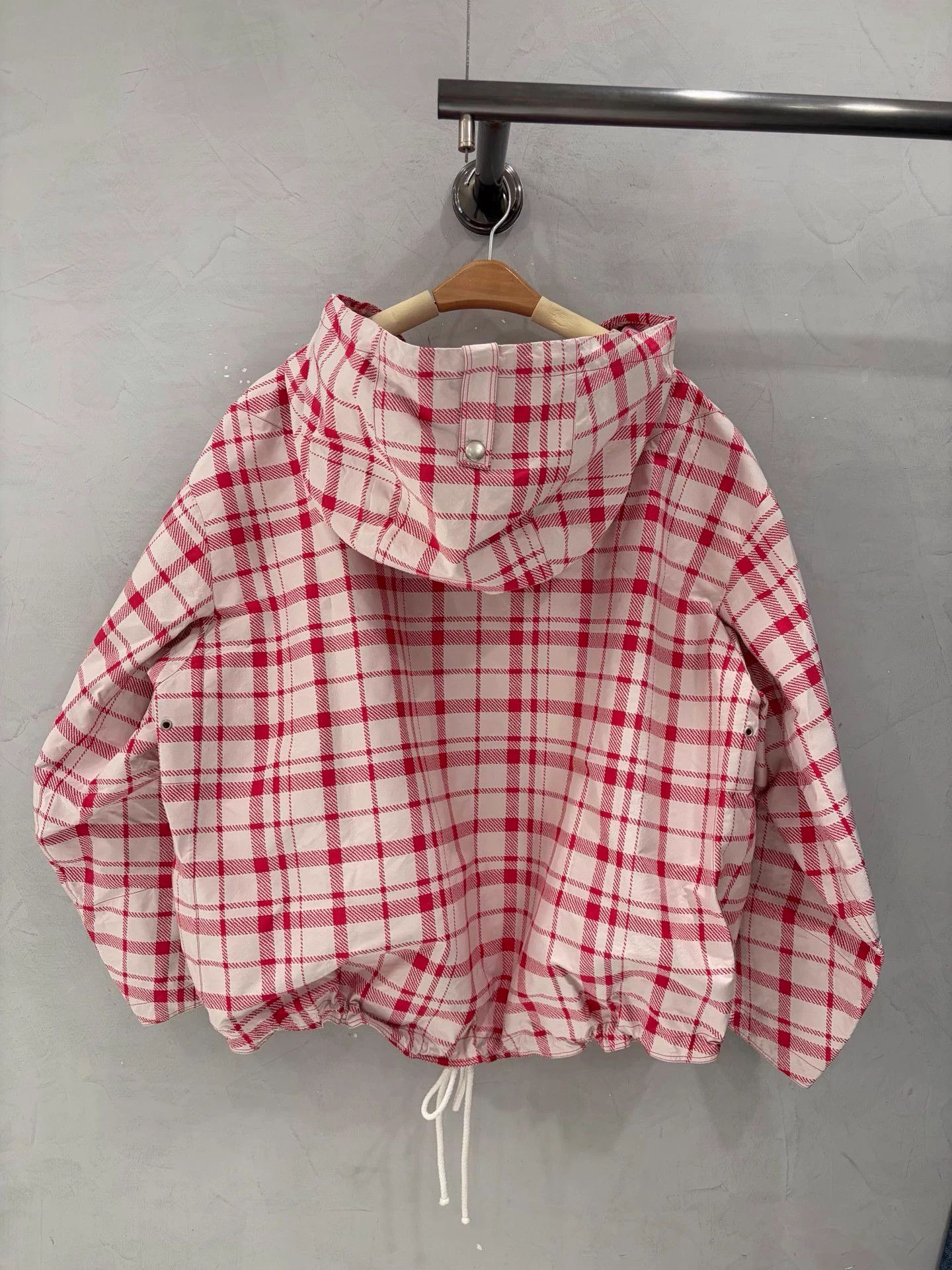 Dior Dior Magenta Check Hooded Oversized XS Jacket Size XS / US 0-2 / IT 36-38 - 2 Thumbnail