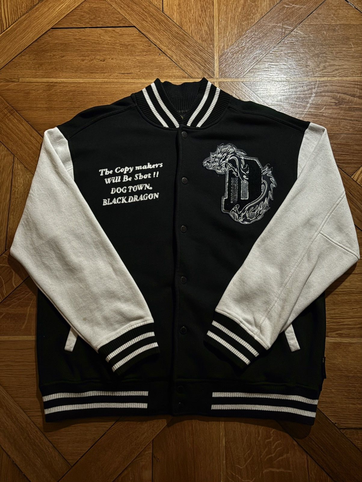 Vintage Dogtown Black Dragon Varsity Jacket Size US XL / EU 56 / 4 - 2 Thumbnail