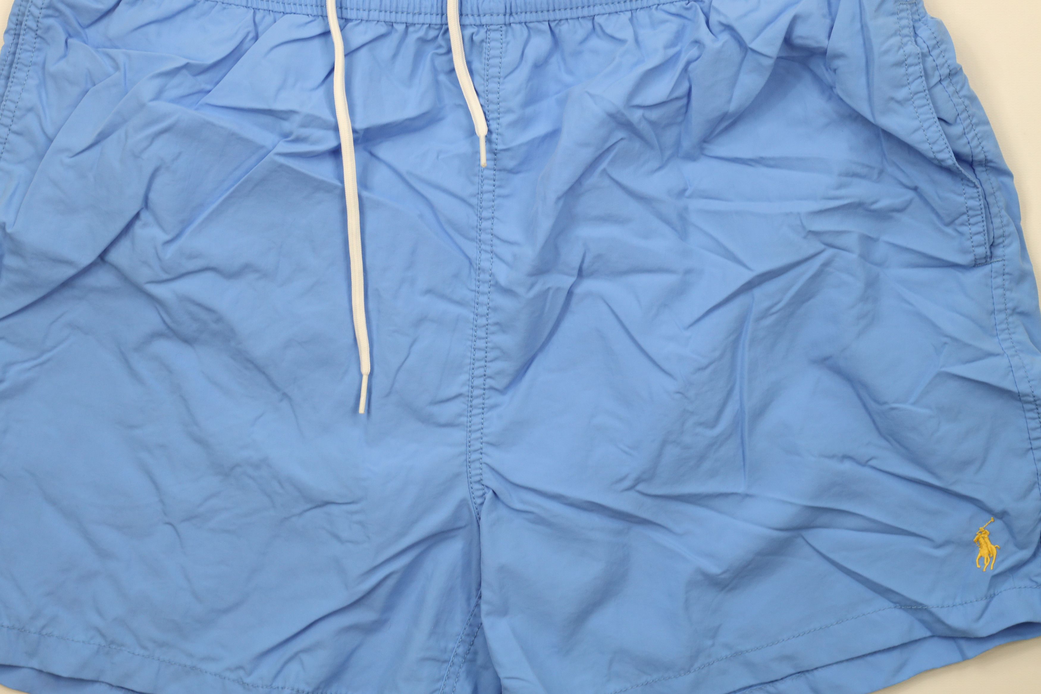 Ralph Lauren × Vintage Vintage 90s Ralph Lauren Above Knee Shorts Swim Trunks Blue Size US 36 / EU 52 - 3 Thumbnail