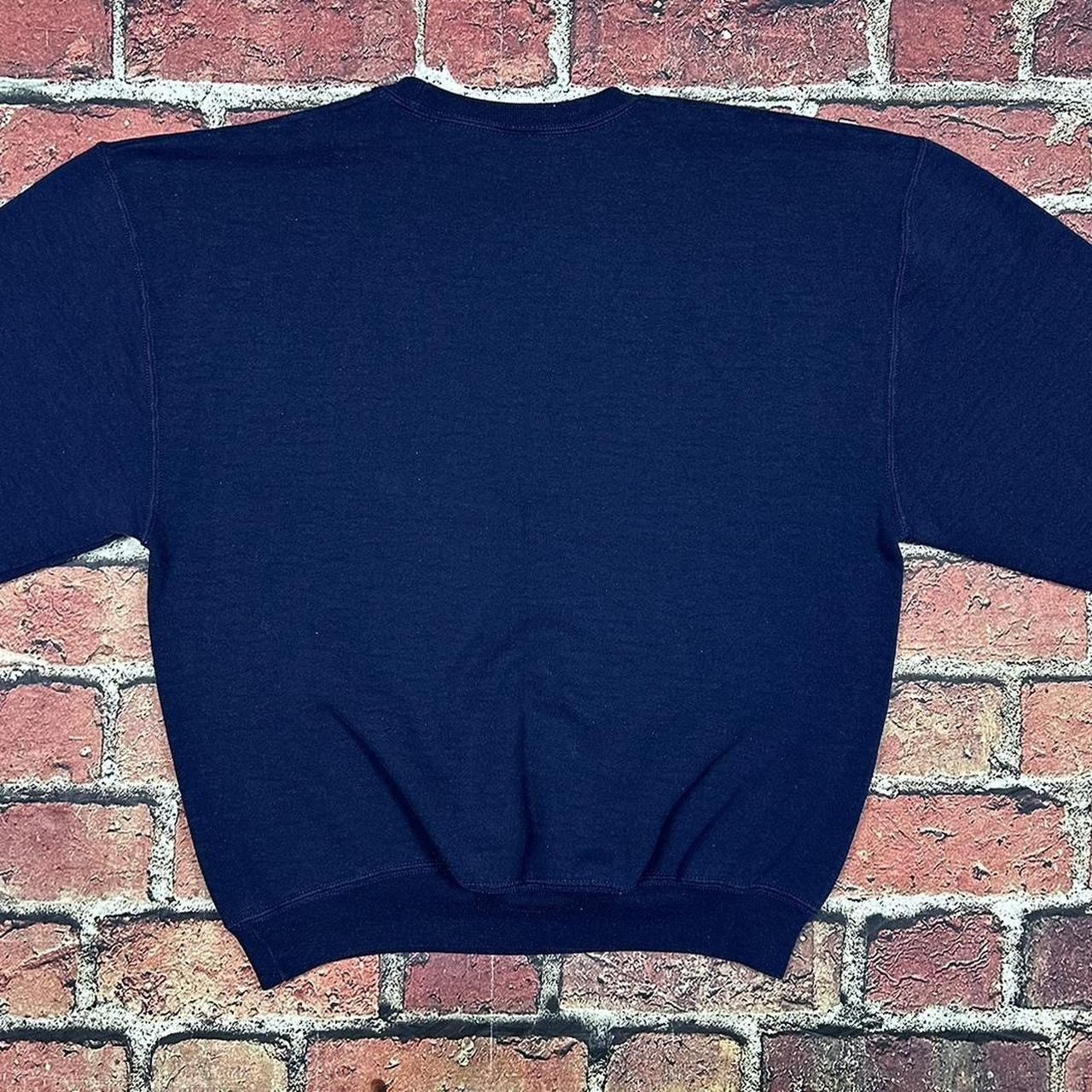 Russell Athletic Vintage Russell Athletic Sweatshirt Navy Blue Blank Crewneck Size US L / EU 52-54 / 3 - 4 Thumbnail