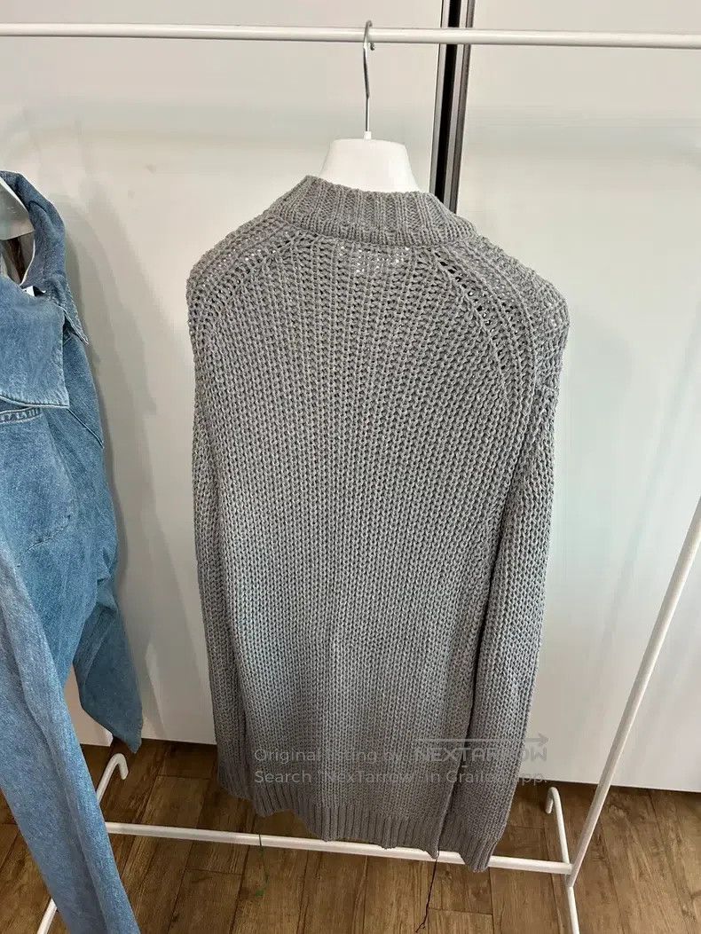 Jil Sander Jil Sander size 48 Long knitted pullover in grey Size M / US 6-8 / IT 42-44 - 8 Thumbnail