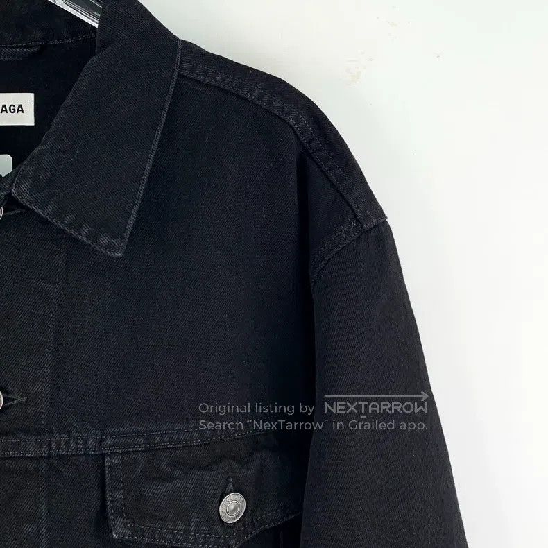 Balenciaga Balenciaga Black diamond-studded cotton lapel single-breas Size XS / US 0-2 / IT 36-38 - 3 Thumbnail