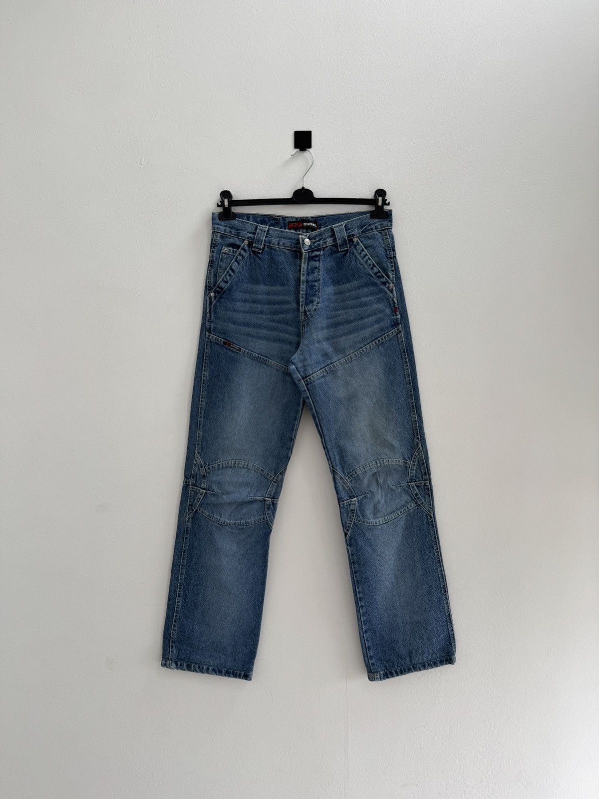 Designer × Diesel × Japanese Brand vintage rare diesel double knee jeans Size US 33 - 1 Thumbnail
