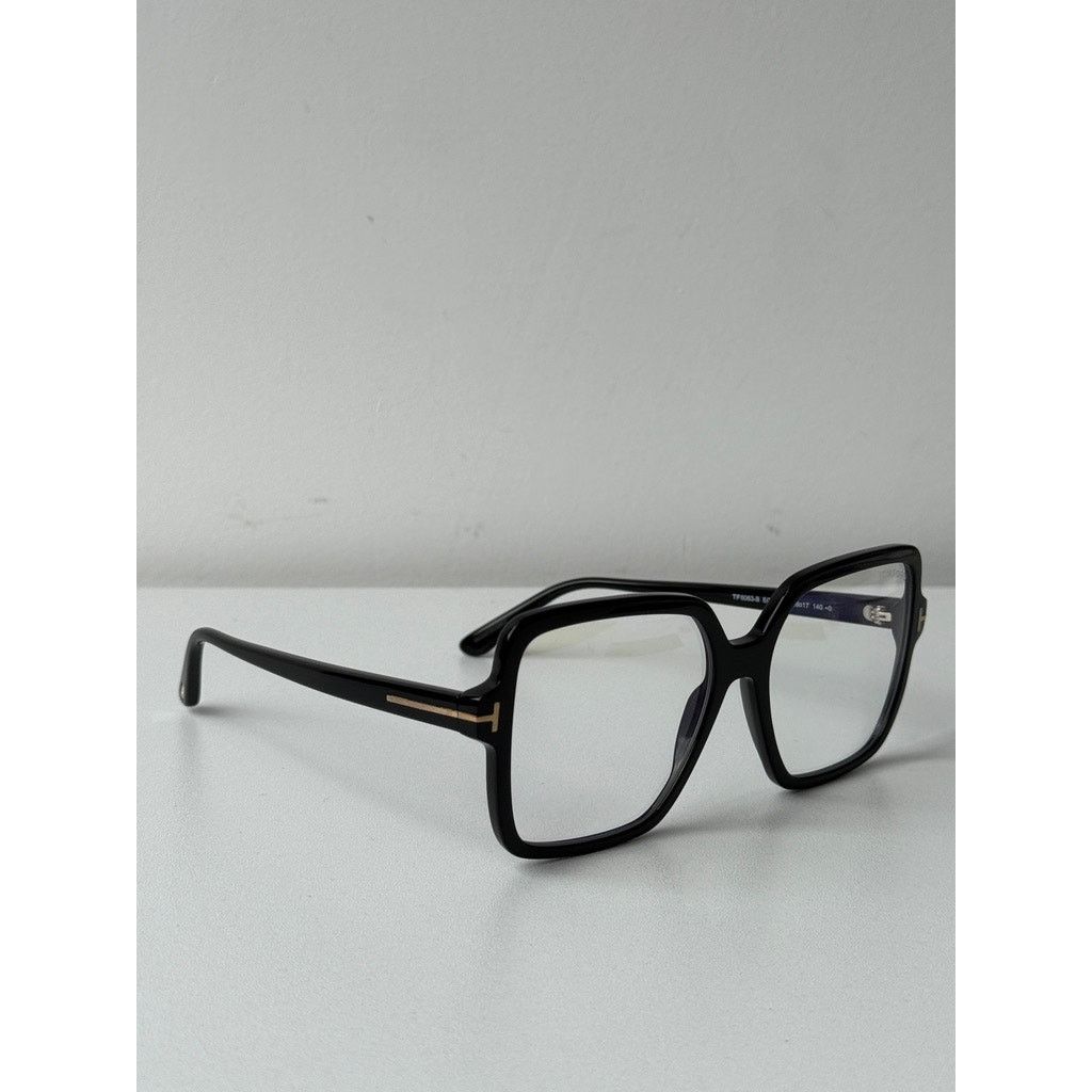 Tom Ford NEW Tom Ford FT6063-B 001 Square Bluelight Frames in Black Size ONE SIZE - 3 Thumbnail