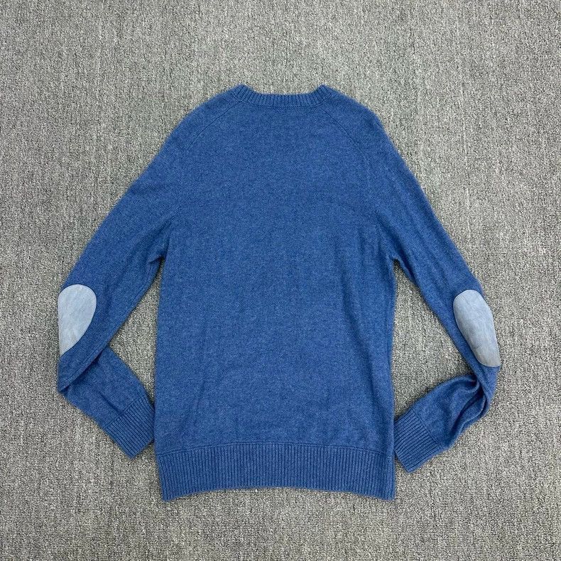 Prada PRADA Blue Wool Sweater with Elbow Patches-2506 Size US L / EU 52-54 / 3 - 2 Thumbnail