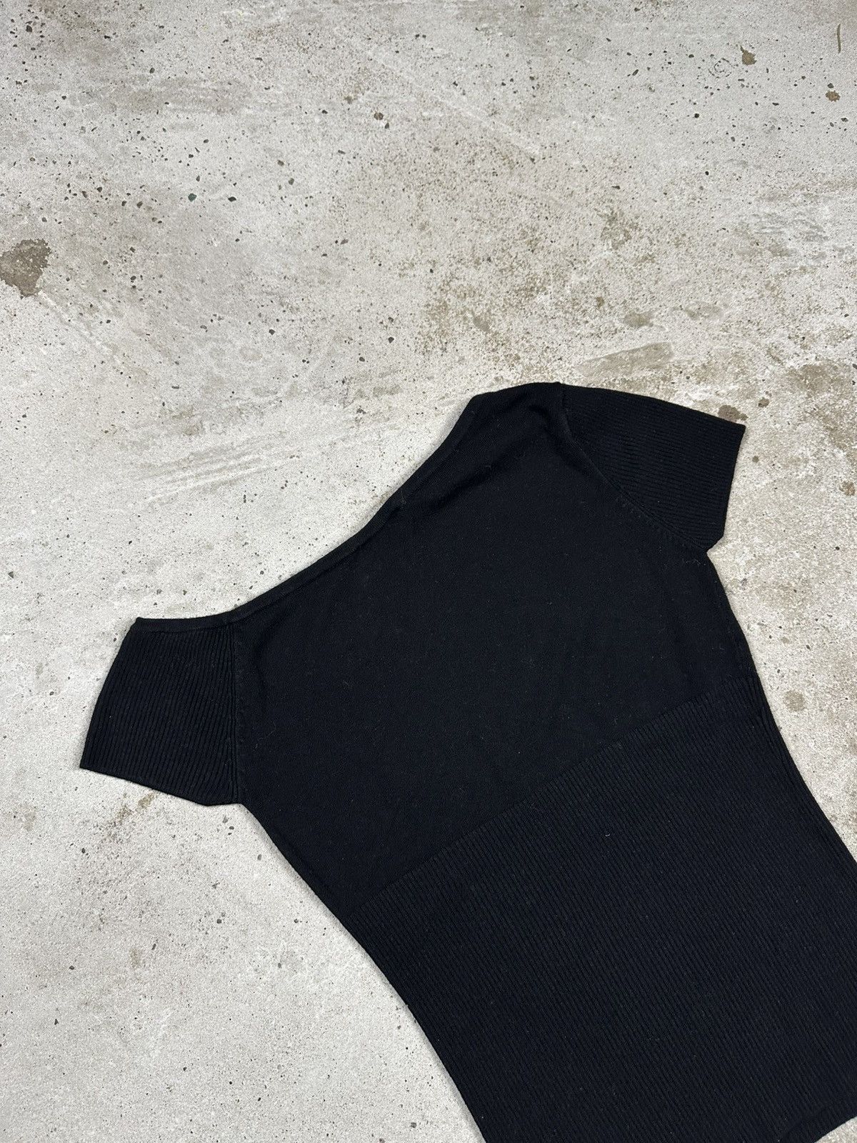 Japanese Brand Vintage Y2K Kookai Black Asymmetrical Top Blouse Size M / US 6-8 / IT 42-44 - 9 Thumbnail