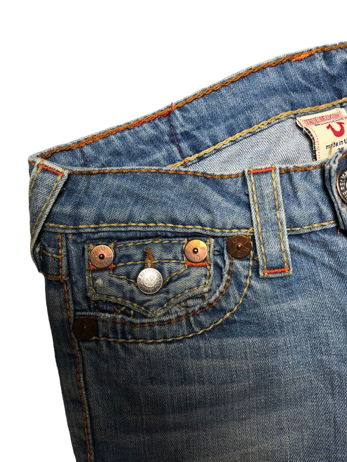 True Religion True Religion Joey low rise flared jeans Size US 29 - 6 Thumbnail