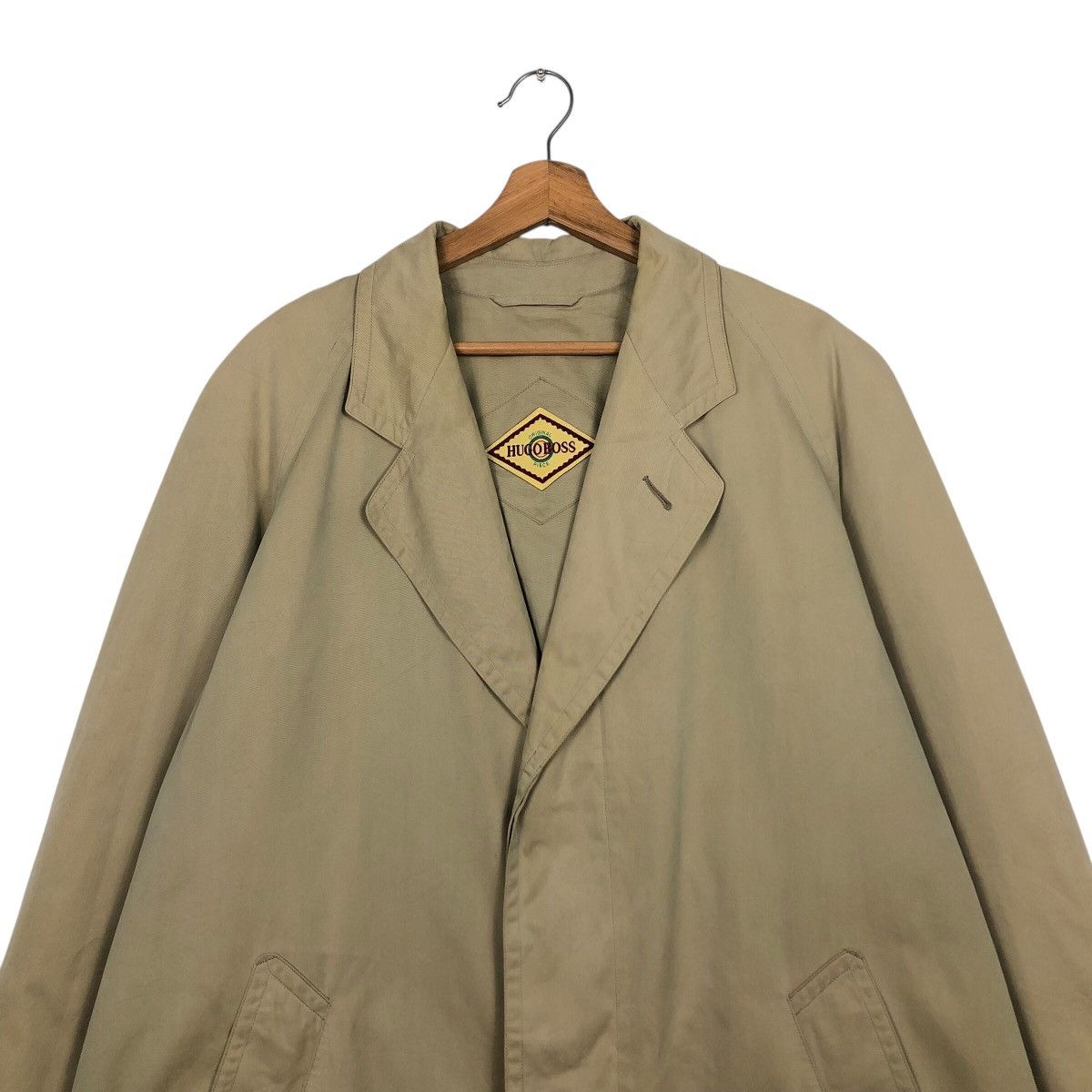 Hugo Boss Vintage Hugo Boss Utility Trench — Clean Beige Drape Size US M / EU 48-50 / 2 - 4 Thumbnail