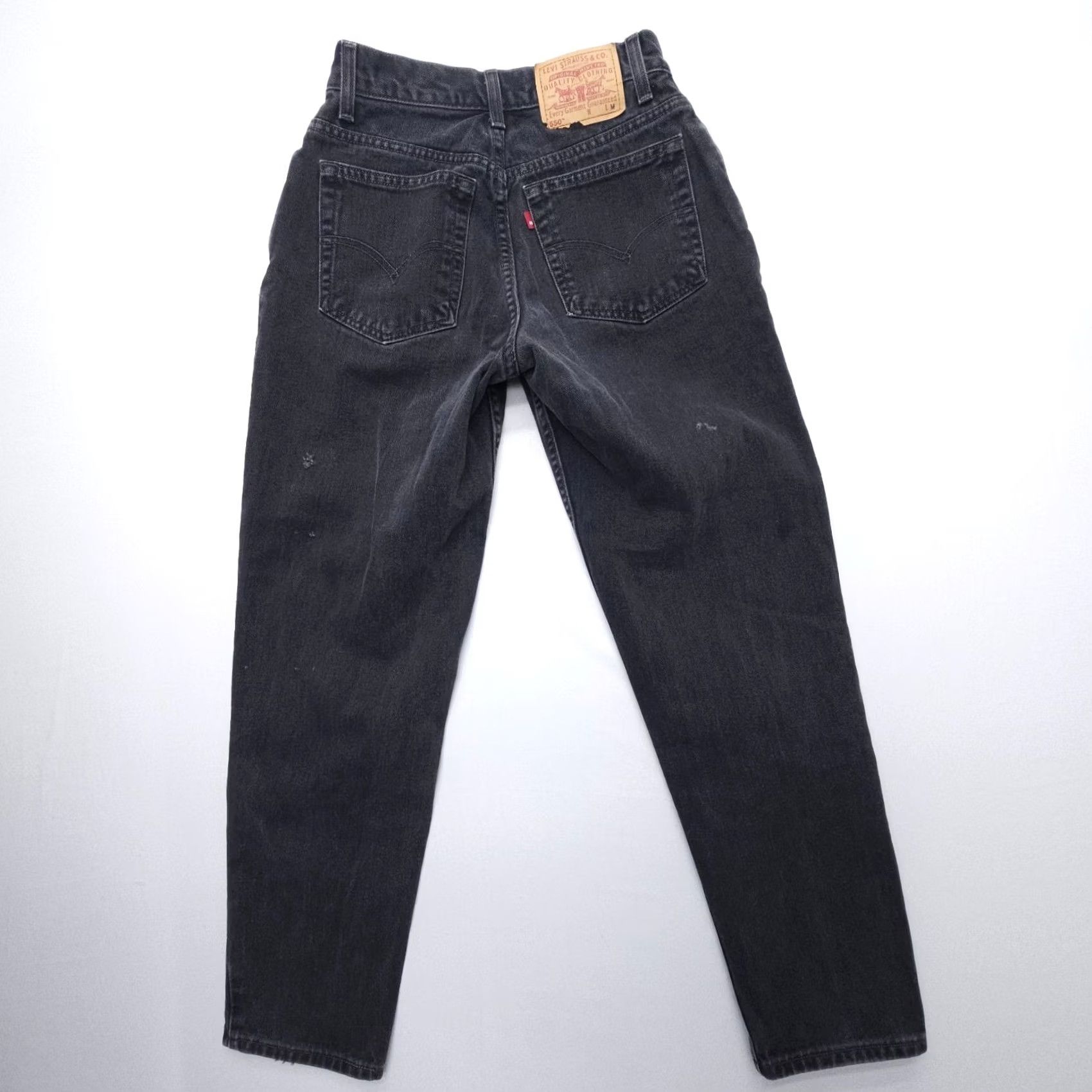 Levi's VINTAGE Levi's 550 Jeans Womens 26 x 29" Black High Rise 90s Y2K Relaxed Tapered Denim 5-Pocket Mens Womens Size 26" / US 2 / IT 38 - 2 Thumbnail