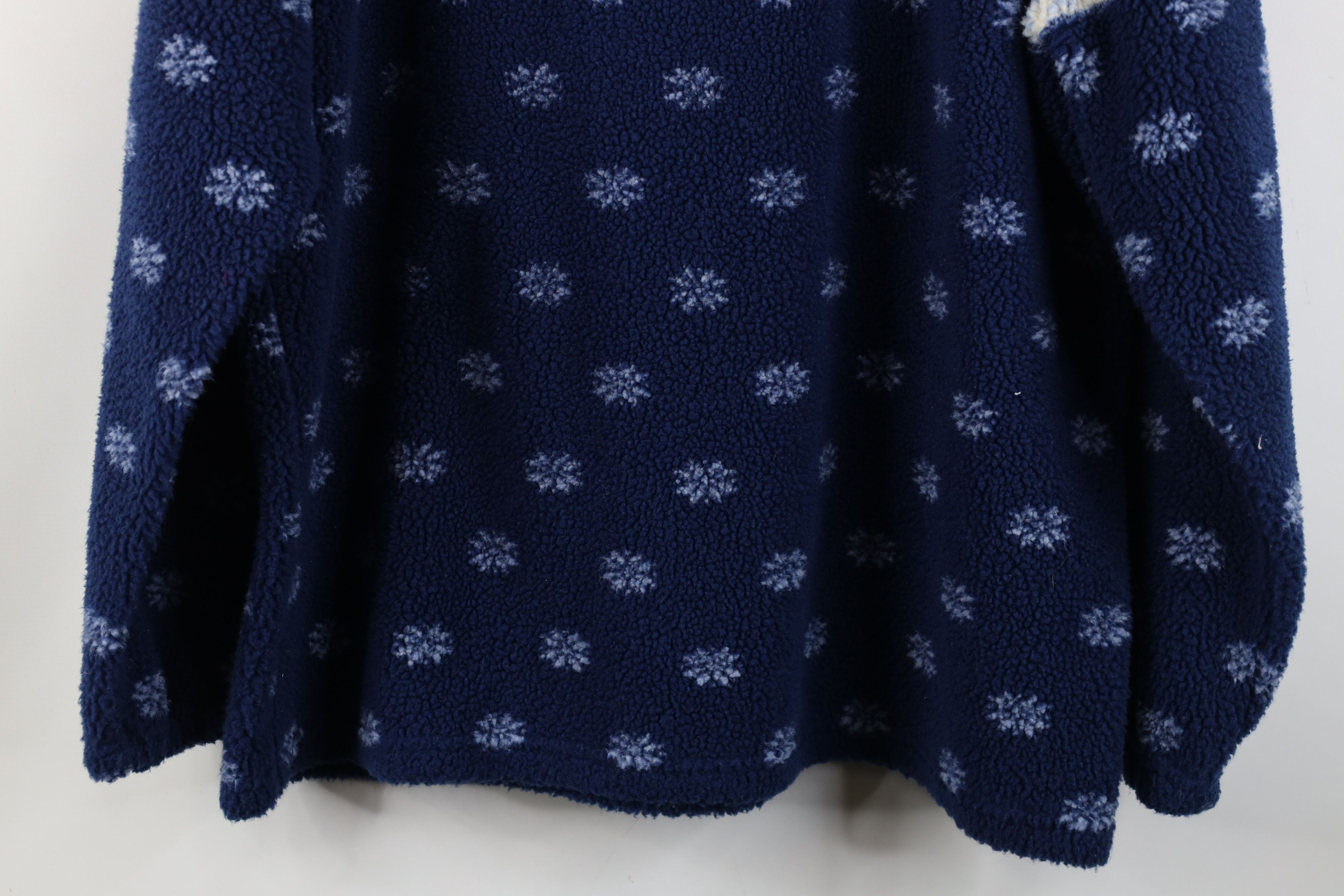 L.L. Bean Vintage LL Bean Fair Isle Deep Pile Fleece Half Zip Sweater Size L / US 10 / IT 46 - 10 Thumbnail