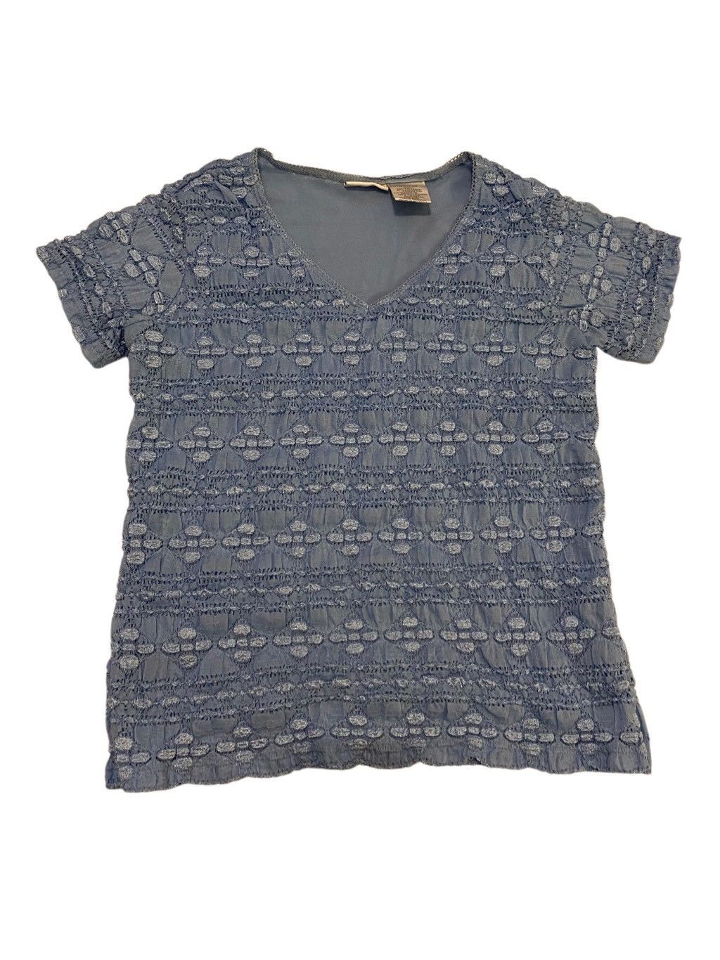 Other East 5th Petite Lace Blouse Fairycore Preppy Summer Coquette Size M / US 6-8 / IT 42-44 - 1 Thumbnail