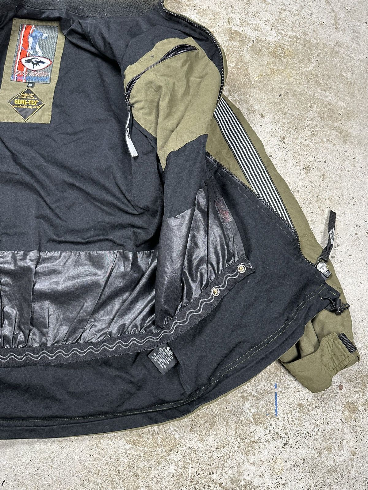 Goretex × Quiksilver × Vintage ‼️ Vintage 90s Quiksilver Gore Tex Khaki Jacket Parka Size US XL / EU 56 / 4 - 12 Thumbnail