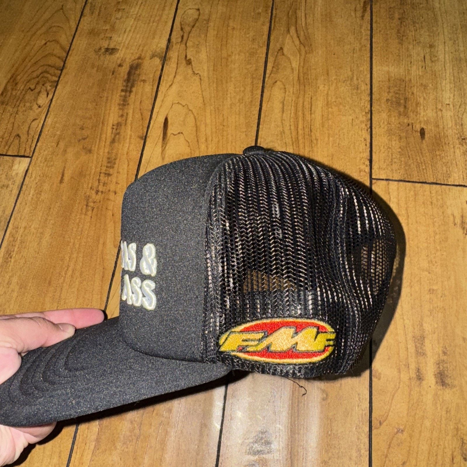 Vintage FMF Trucker SnapBack Bar Black Motor Cross Y2K Size ONE SIZE - 2 Thumbnail