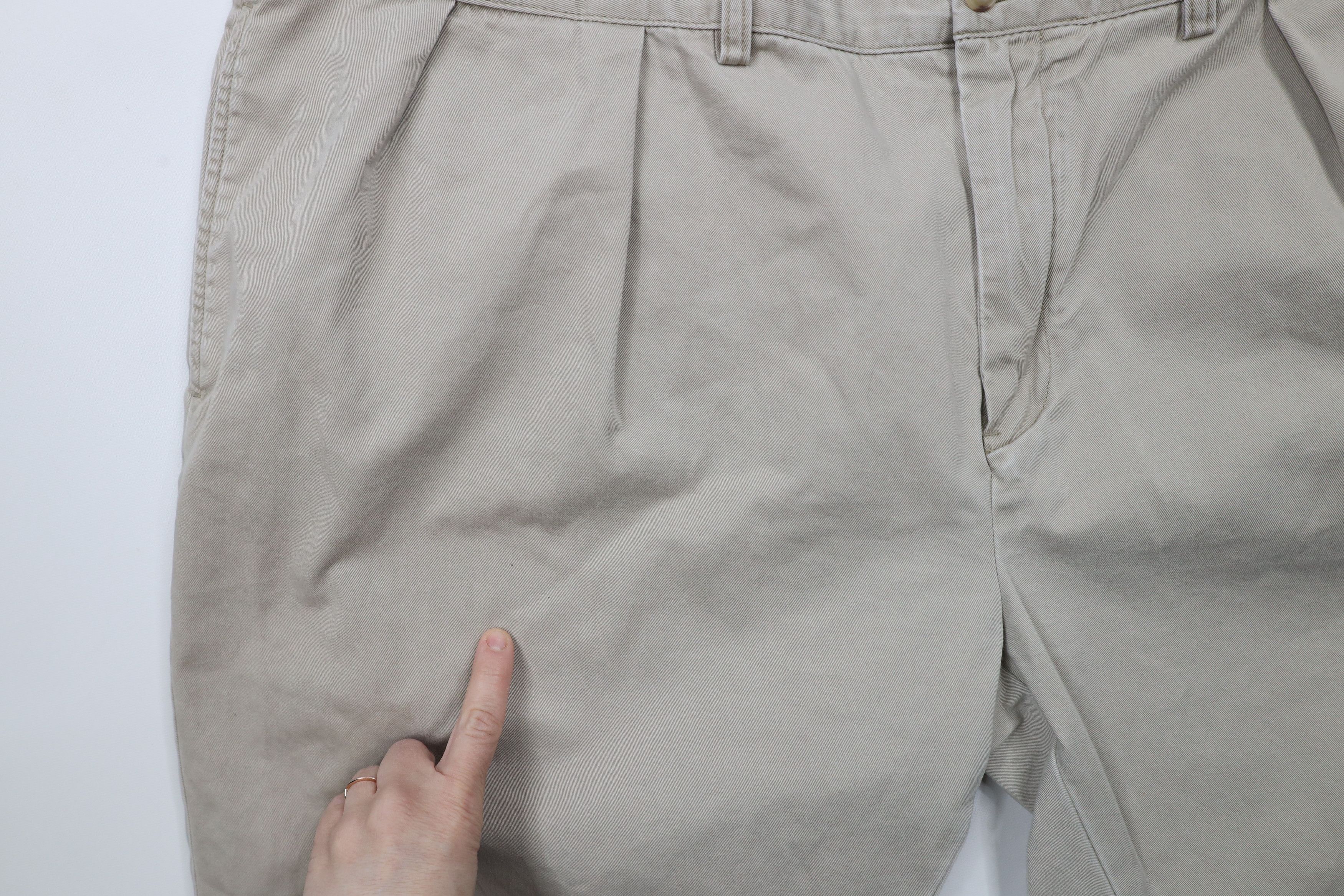 Ralph Lauren × Vintage Vintage Ralph Lauren Wide Leg Chino Pants Beige Cotton Size US 44 / EU 60 - 8 Thumbnail