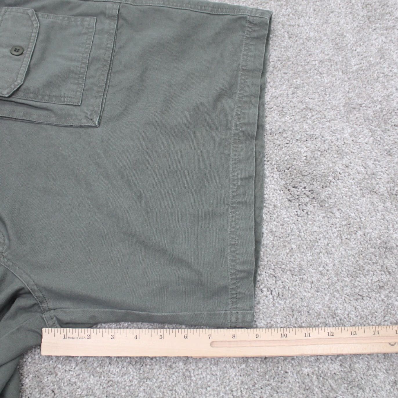 Vintage Cabela's Green 100% Cotton Cargo Shorts Mens 46 9" Inseam Pocket Pocket Canvas Regular Casual Workwear Vintage: No Size US 30 / EU 46 - 5 Thumbnail