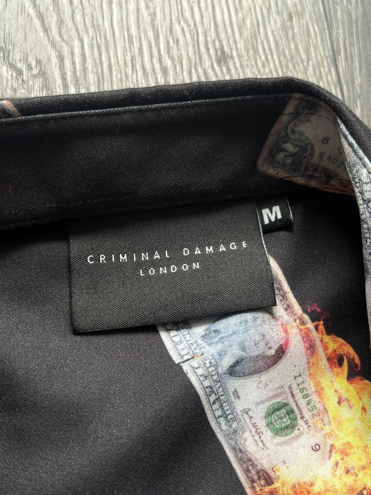 Criminal Damage 💥Rare💥 Dollars Print All Over Polo Shirt Size US M / EU 48-50 / 2 - 4 Thumbnail