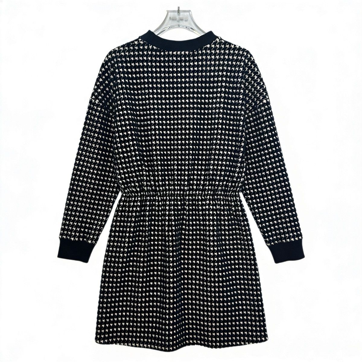Dior Dior Black Check Print Pullover Long Sleeve Mini Dress K26WX Size XXS / US 00 / IT 34 - 1 Thumbnail