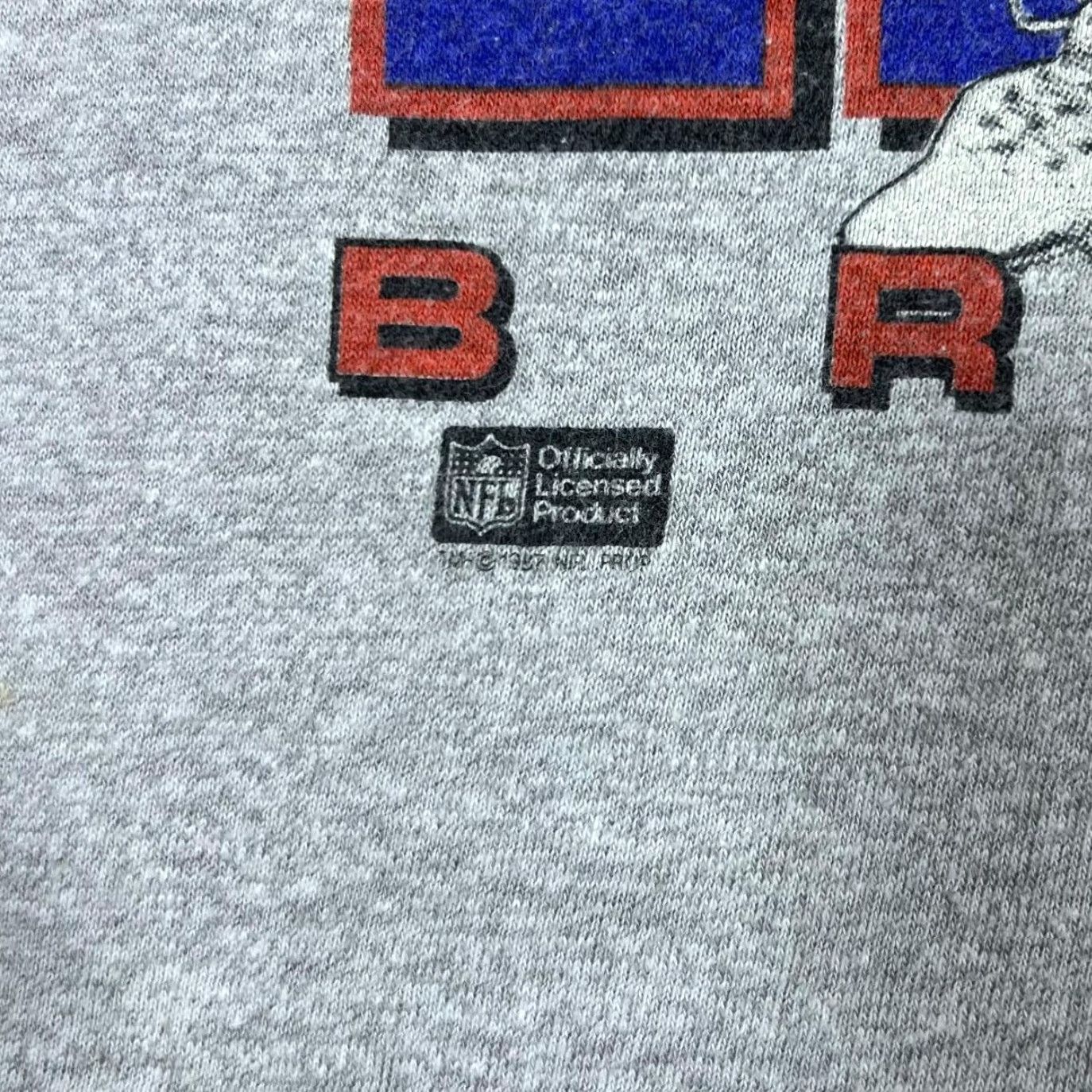 Vintage VINTAGE 80s DENVER BRONCOS John Elway T-Shirt NFL Football Single Stitch Graphic Grey L Mens Size US L / EU 52-54 / 3 - 4 Thumbnail