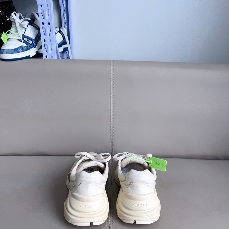 Gucci Gucci Rhyton Logo Dad Shoes for Men - Size US 10.5 / EU 43-44 - 3 Thumbnail