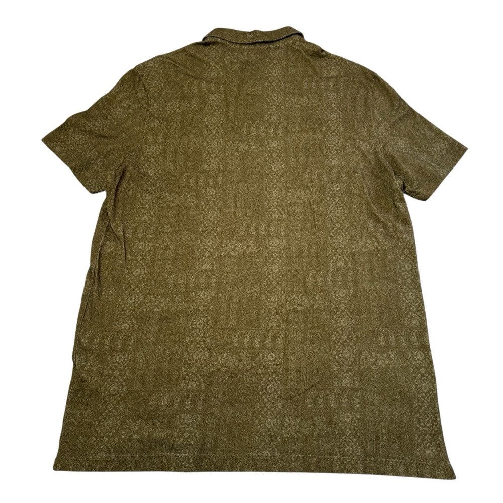 Altea NWT New Altea Paisley Khaki Cotton Polo Shirt Made In Italy Size US L / EU 52-54 / 3 - 3 Thumbnail