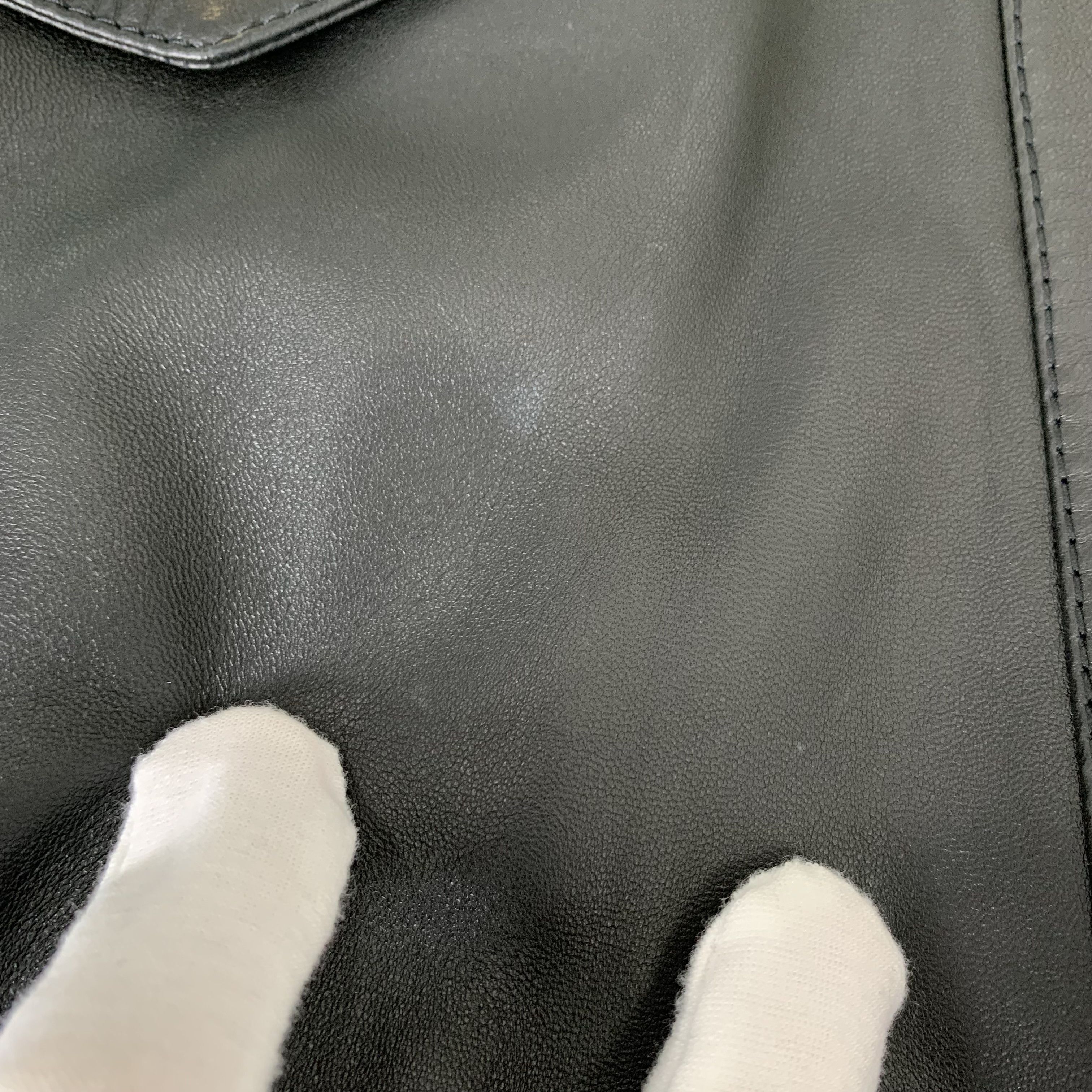 Celine Leather Jacket with Gold Buttons (Size S)
