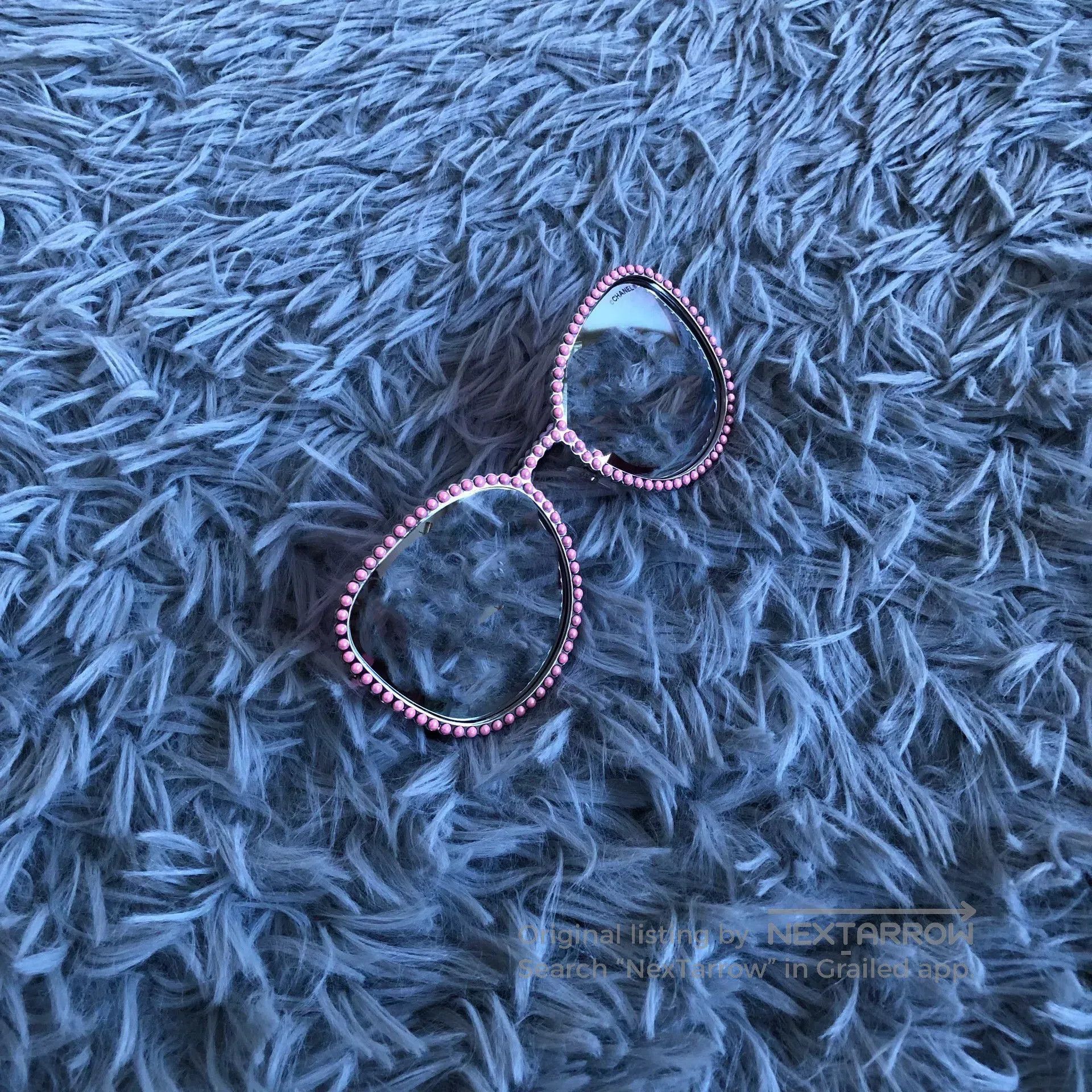 Chanel Chanel Pink Pearl Sunglasses. Size ONE SIZE - 1 Thumbnail