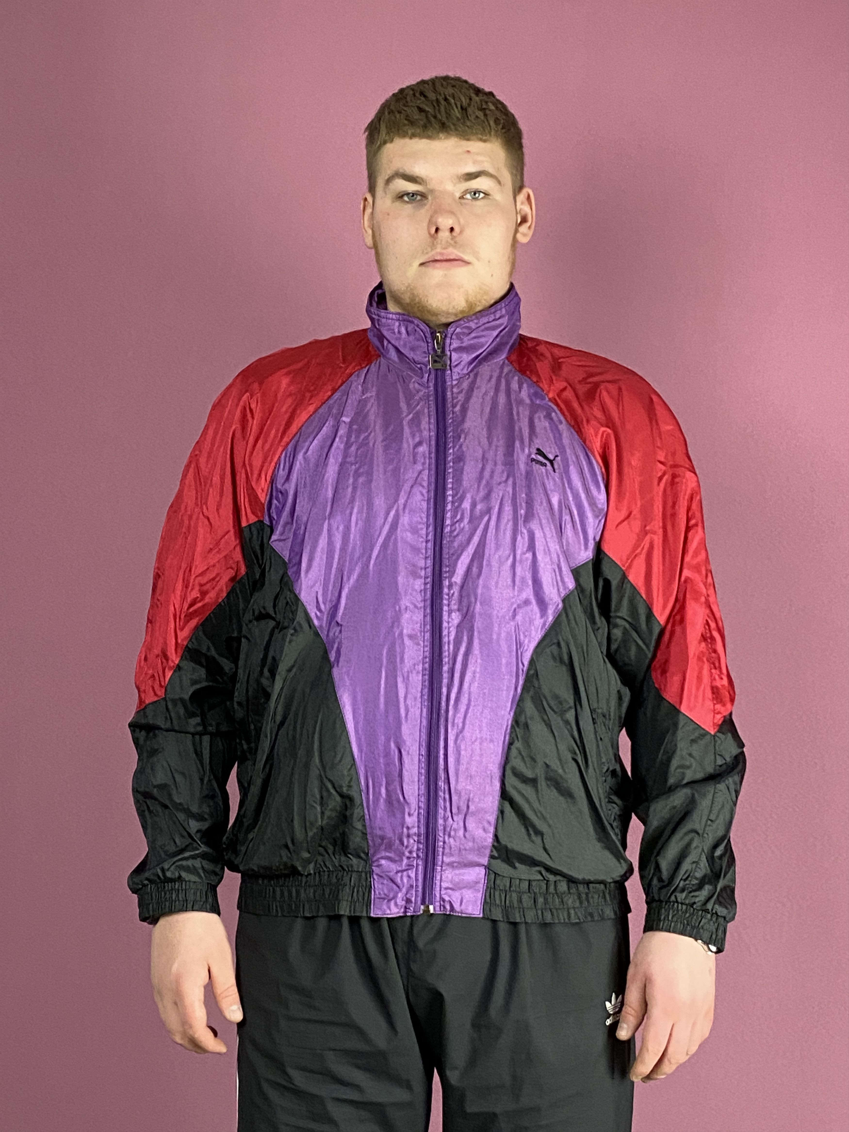 Puma × Vintage 90s Puma Vintage Men's Windbreaker Jacket - XXL Size US XXL / EU 58 / 5 - 1 Thumbnail