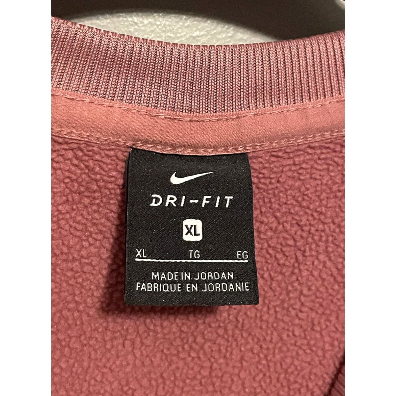Nike Nike Therma-Fit Sweatshirt Mens XL Pullover Pink Baseball Sleeve E382 Size US XL / EU 56 / 4 - 4 Thumbnail