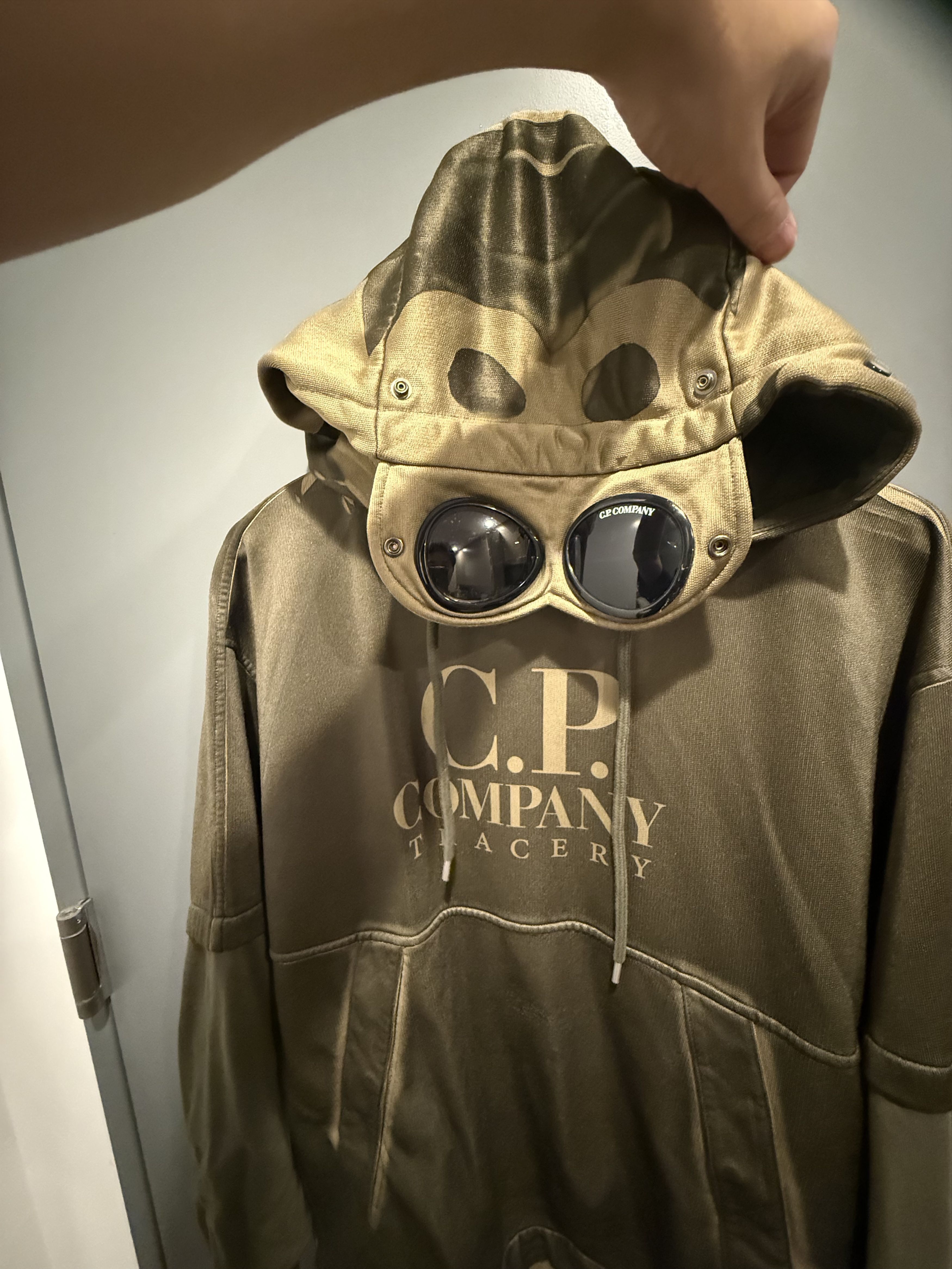 C.P. Company Cotton/Poly Fleece Tracery Logo Goggle Hoodie Size US M / EU 48-50 / 2 - 7 Thumbnail