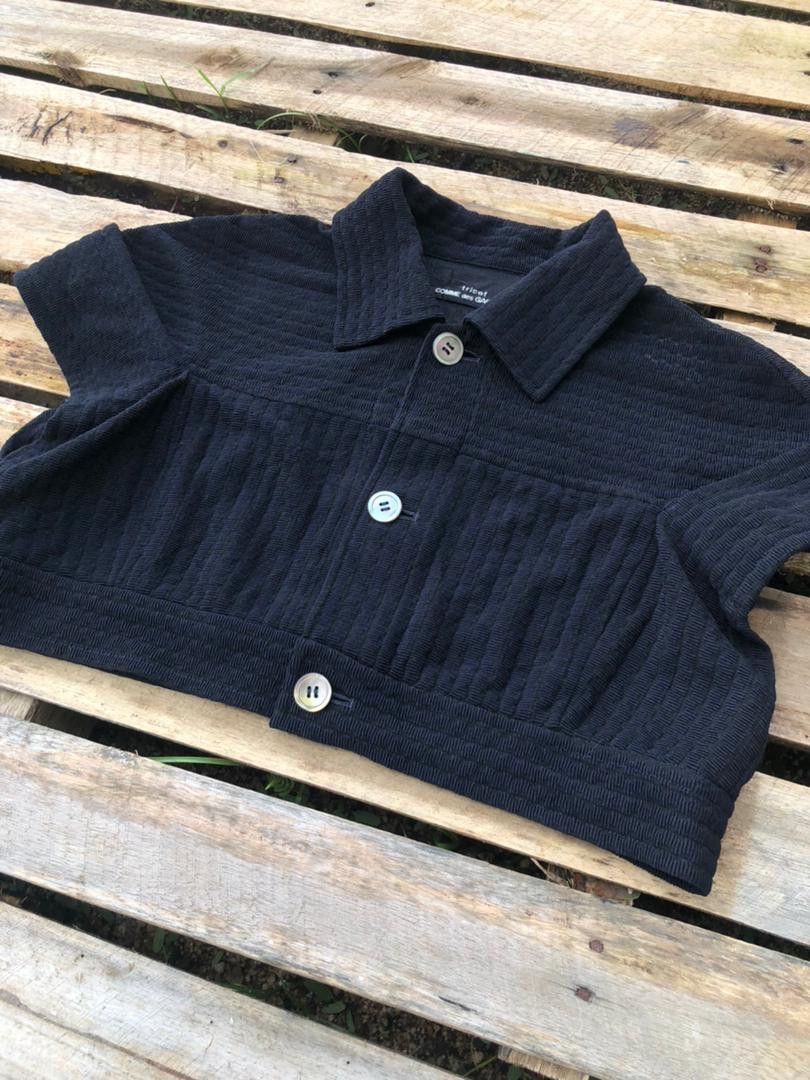 Vintage Tricot Comme Des Garcons Tweed Cropped Jacket