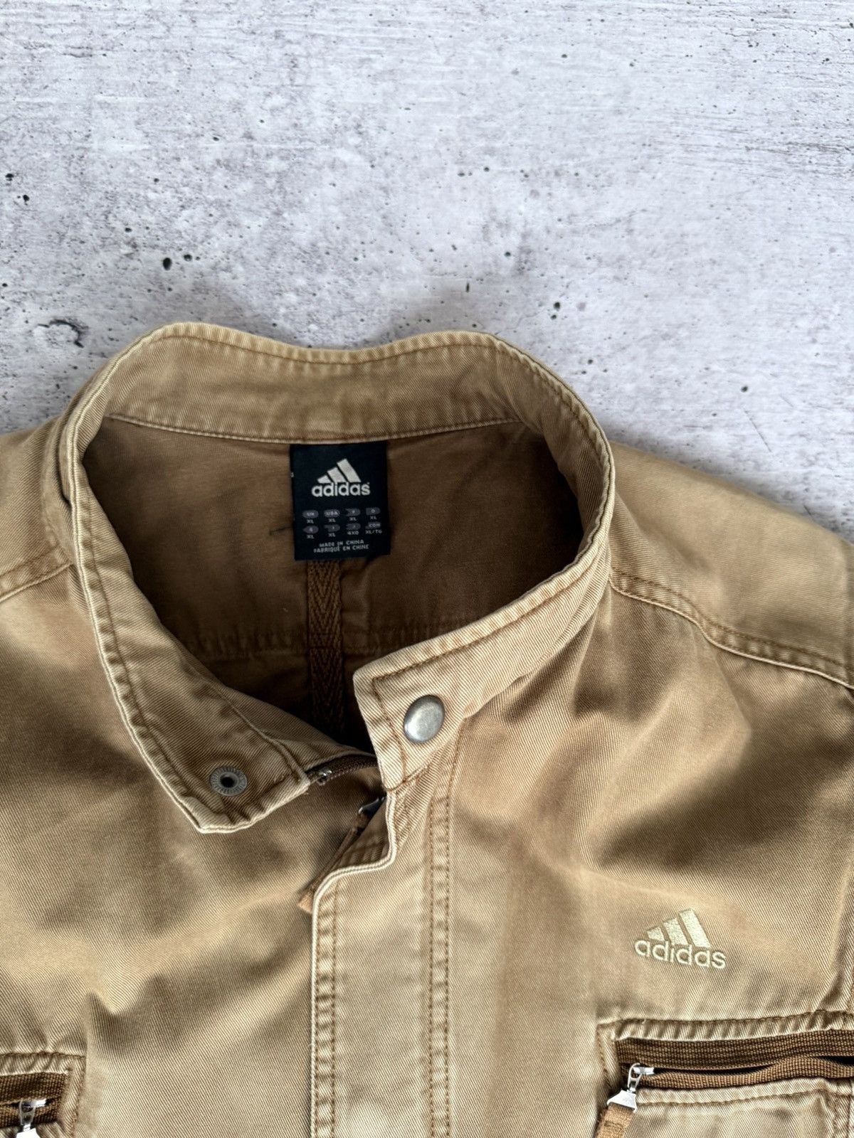 Adidas × Japanese Brand × Vintage Adidas Vintage Y2K Cotton Jacket Size US XL / EU 56 / 4 - 8 Thumbnail
