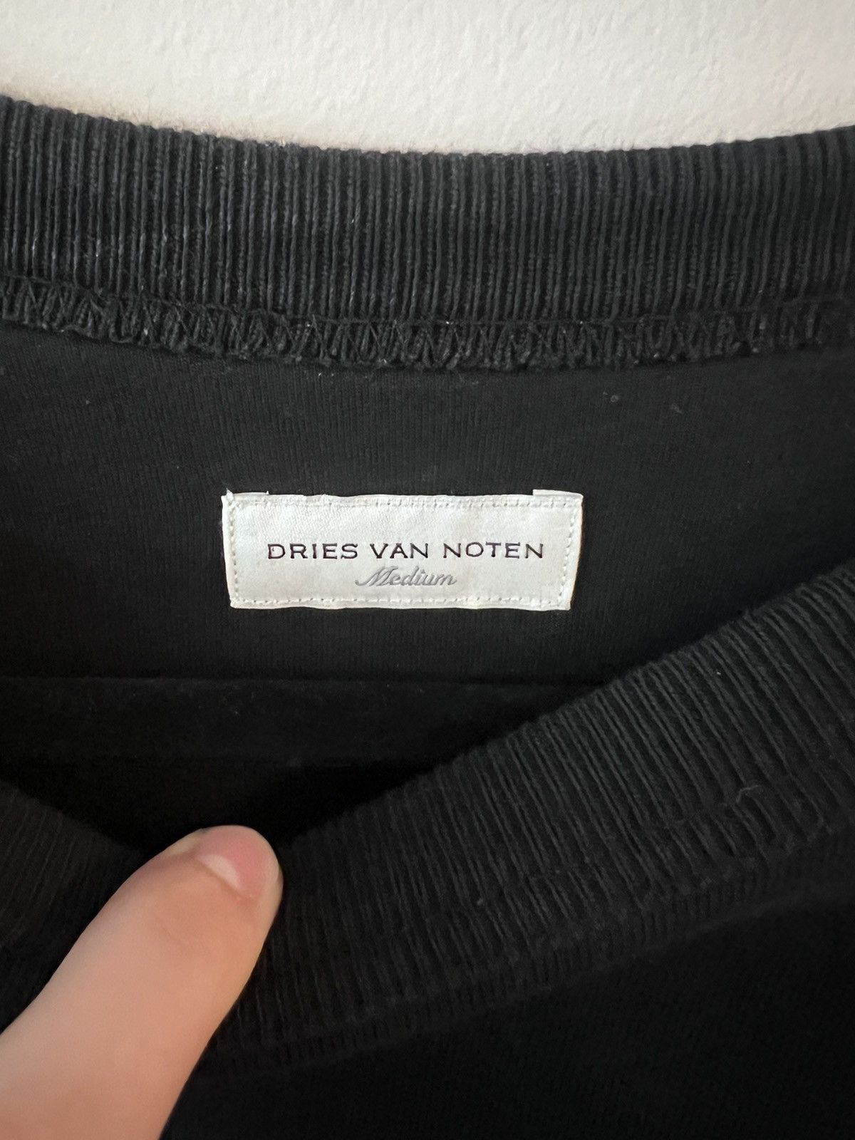 Dries Van Noten Dries Van Noten Black Drapped Sweatshirt Size US M / EU 48-50 / 2 - 3 Thumbnail