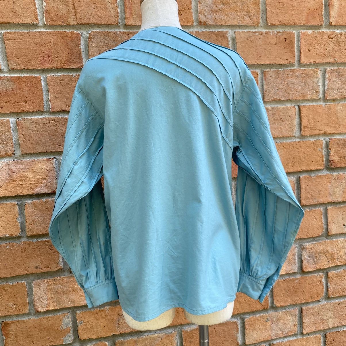 Dior Christian Dior Light Blue Button Cuff Blouse Size M / US 6-8 / IT 42-44 - 2 Thumbnail