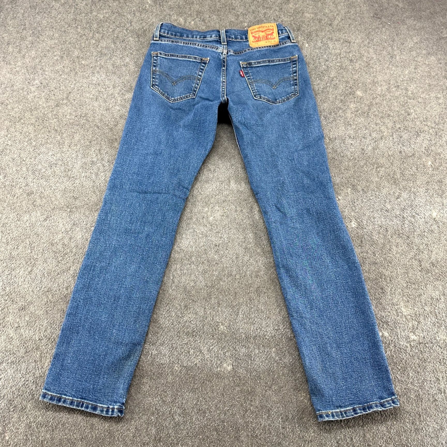 Levi's Levi's 511 Jeans Slim Fit Mens 29x30 Blue Denim Stretch 5-Pocket Zipper Button Regular Waist Mid Rise Slim Style Modern 500 Series USA Size US 29 - 7 Thumbnail