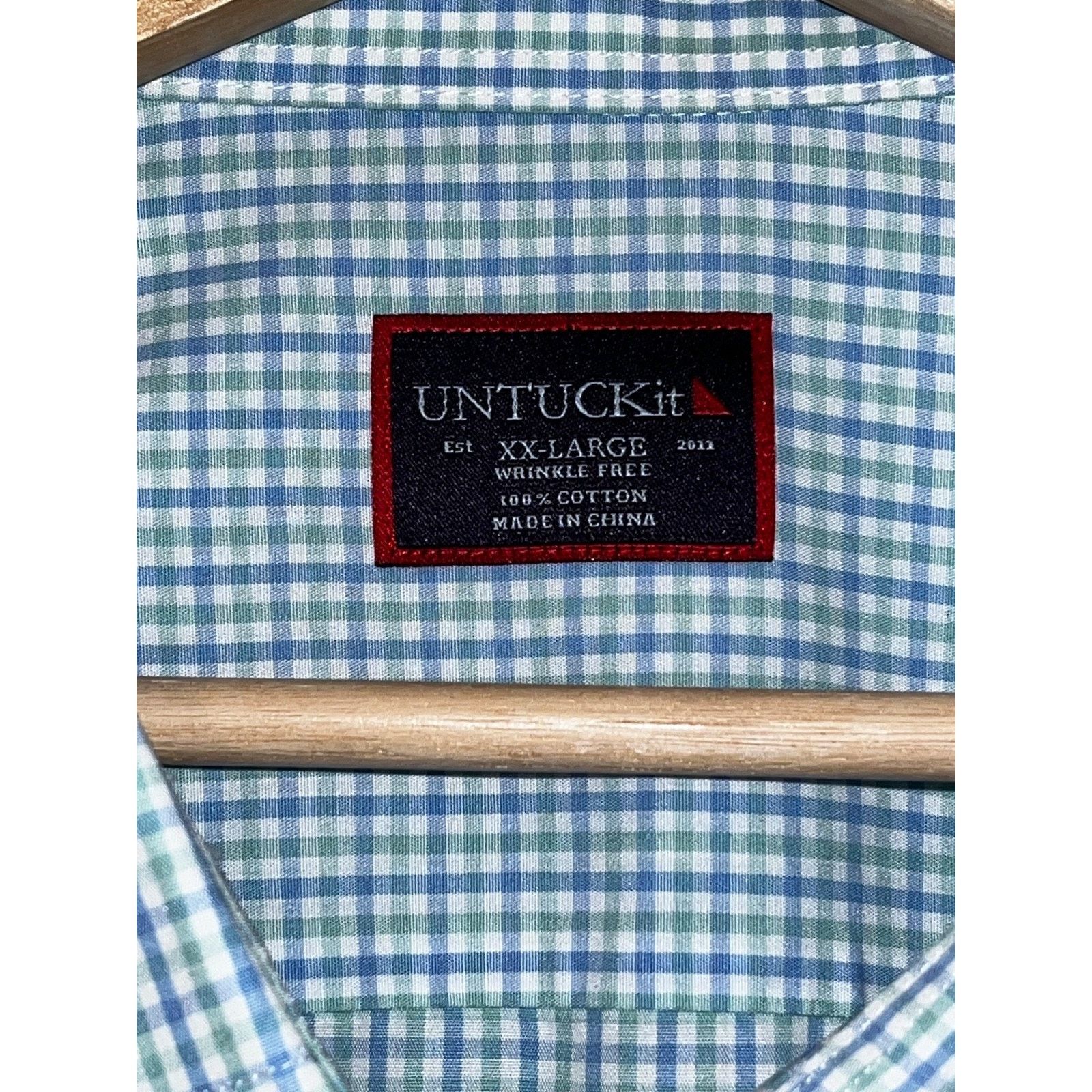 UNTUCKit UNTUCKit Pio Cesare Button Down Shirt 2XL Check Plaid L/S Size US XXL / EU 58 / 5 - 4 Thumbnail