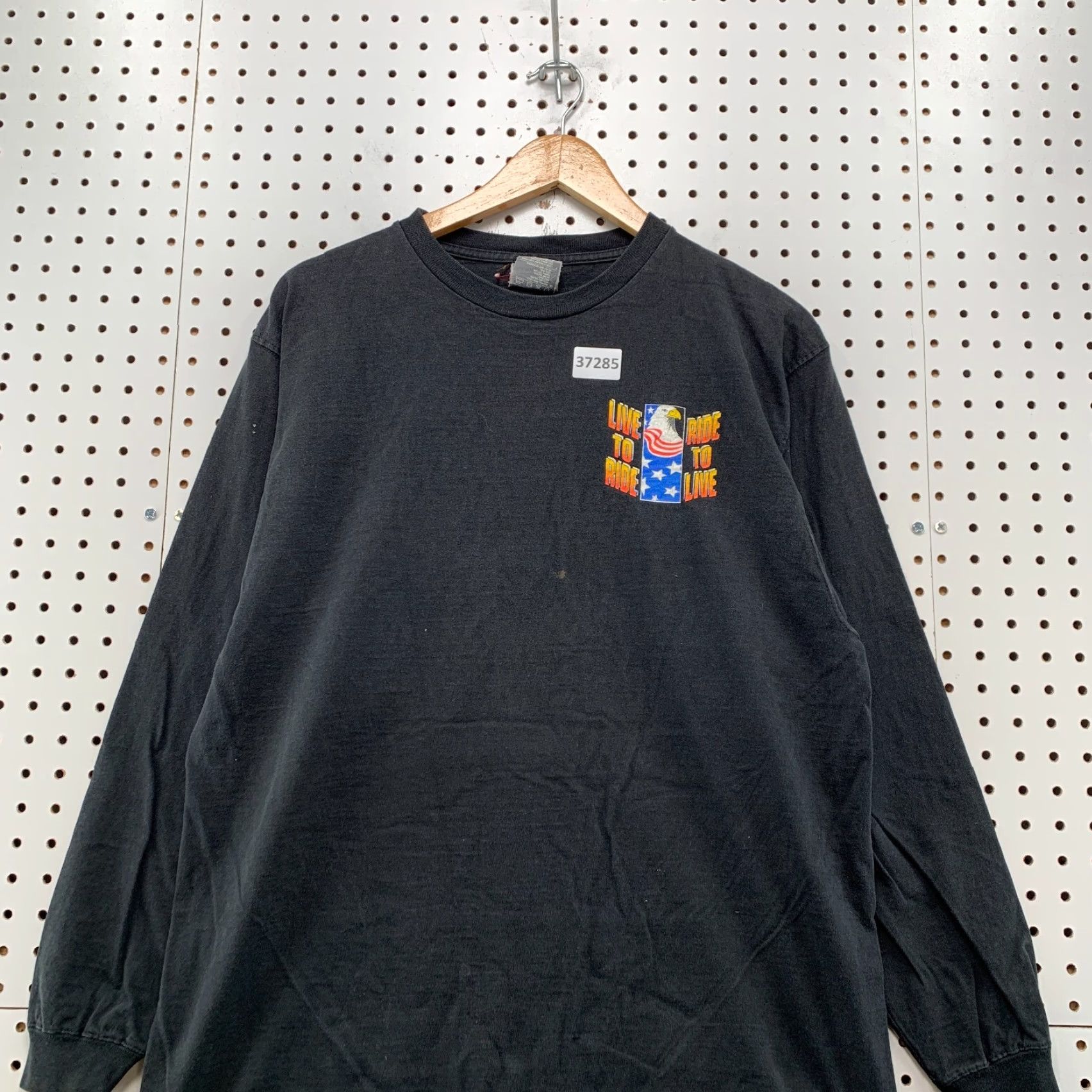 Vintage VINTAGE Live To Ride Motorcycle Shirt Mens Large Black American Heritage USA Size US L / EU 52-54 / 3 - 3 Thumbnail