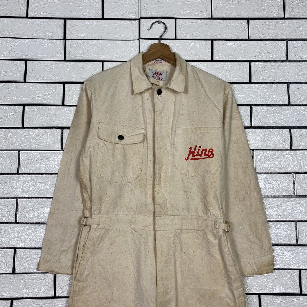Japanese Brand Tokyo Hino Diesel Coverall Worker Duck Canvas Detroit Size US 30 / EU 46 - 5 Thumbnail