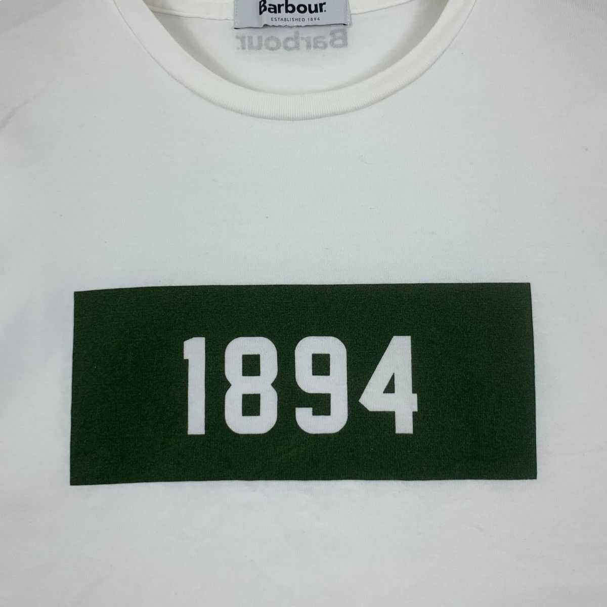 Barbour BARBOUR ENGLAND 1894 Box Logo Made In Japan Tee Shirt Size S / US 4 / IT 40 - 3 Thumbnail