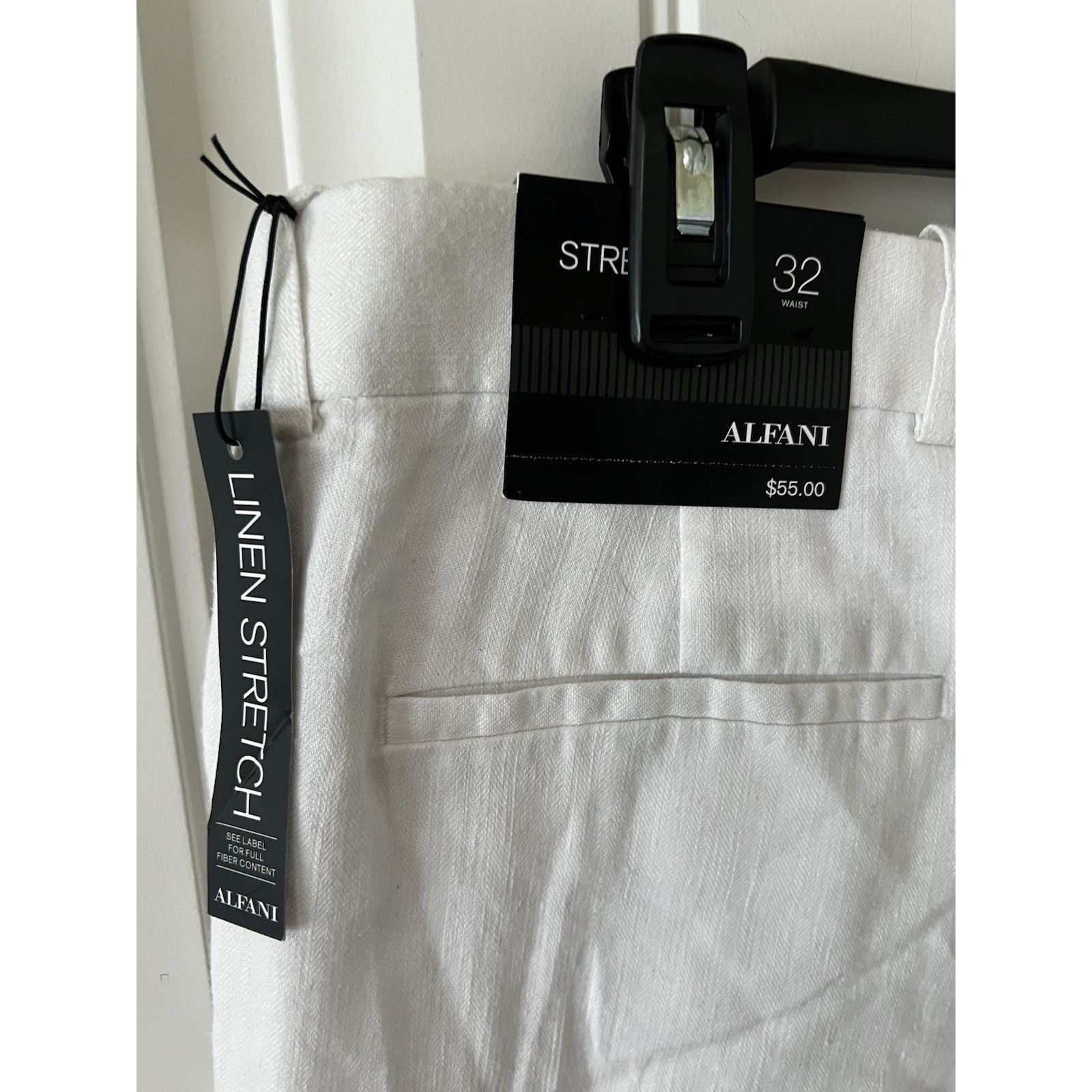 Alfani Bright linen Stretch shorts 32 Waist Flat Front Lightweight Size 32" / US 10 / IT 46 - 9 Thumbnail