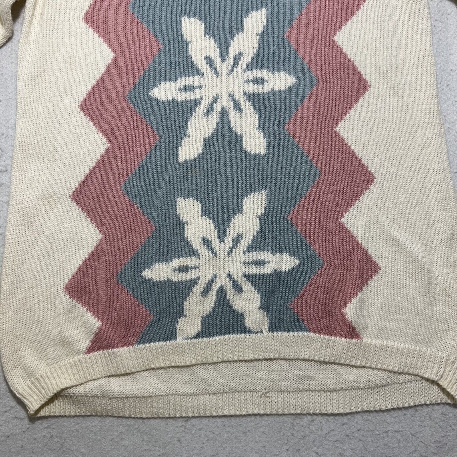 Vintage Vintage Petite Sophisticate Snowflake Turtleneck Sweater Size S / US 4 / IT 40 - 4 Thumbnail