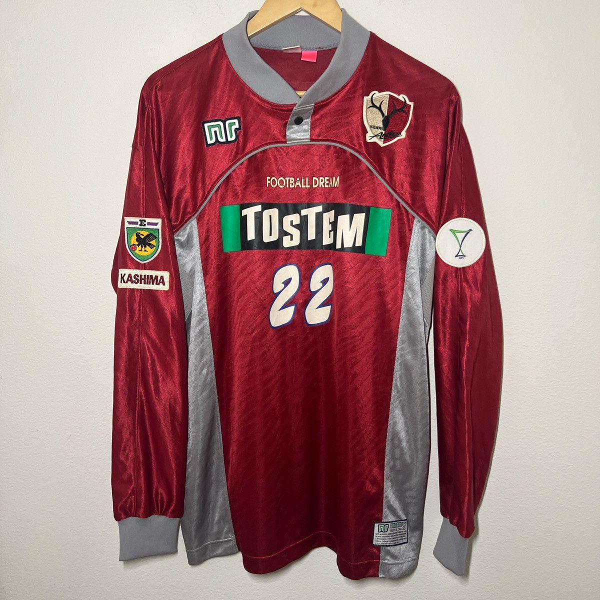 Vintage Kashima Antlers 1998-1999 Home Long Sleeve Jersey | Soccer Size US XL / EU 56 / 4 - 1 Thumbnail
