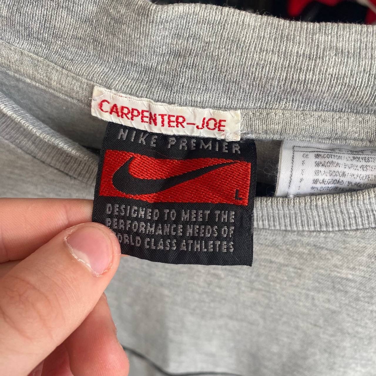 Nike × Vintage Vintage Nike Big Swoosh 90’s streetwear oversized tee Size US L / EU 52-54 / 3 - 5 Thumbnail