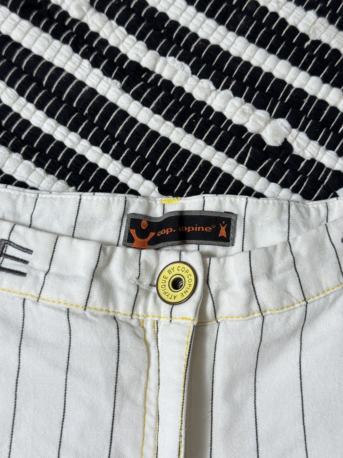 Cop Copine VINTAGE COP.COPINE 2000s IN STRIPES PALAZZO Size 28" / US 6 / IT 42 - 6 Thumbnail