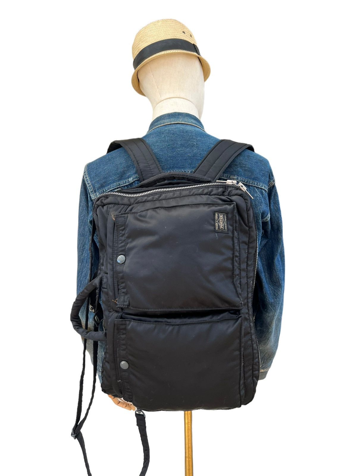 image of Backpack x Porter By Yoshida Tanker 3Way Briefcase Black, Men's